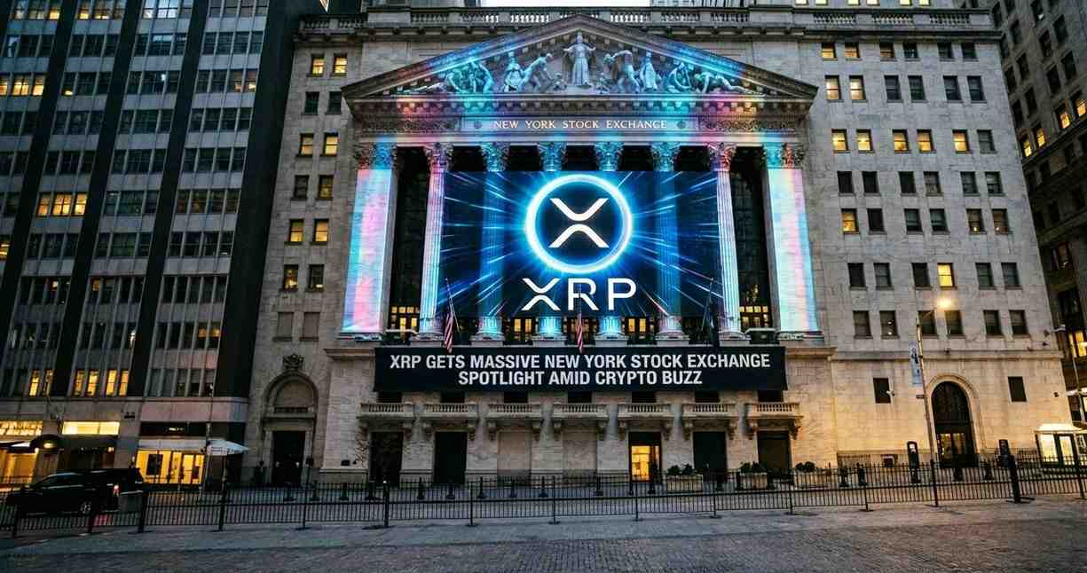 The New York Stock Exchange highlights XRP and Ripple infrastructure, sparking major speculation about upcoming crypto partnerships and tokenization growth.